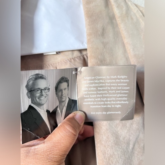 Badgley Mischka’s “American Glamour” Beige Suede Waterfall Collar Jacket Size XL - Picture 7 of 14